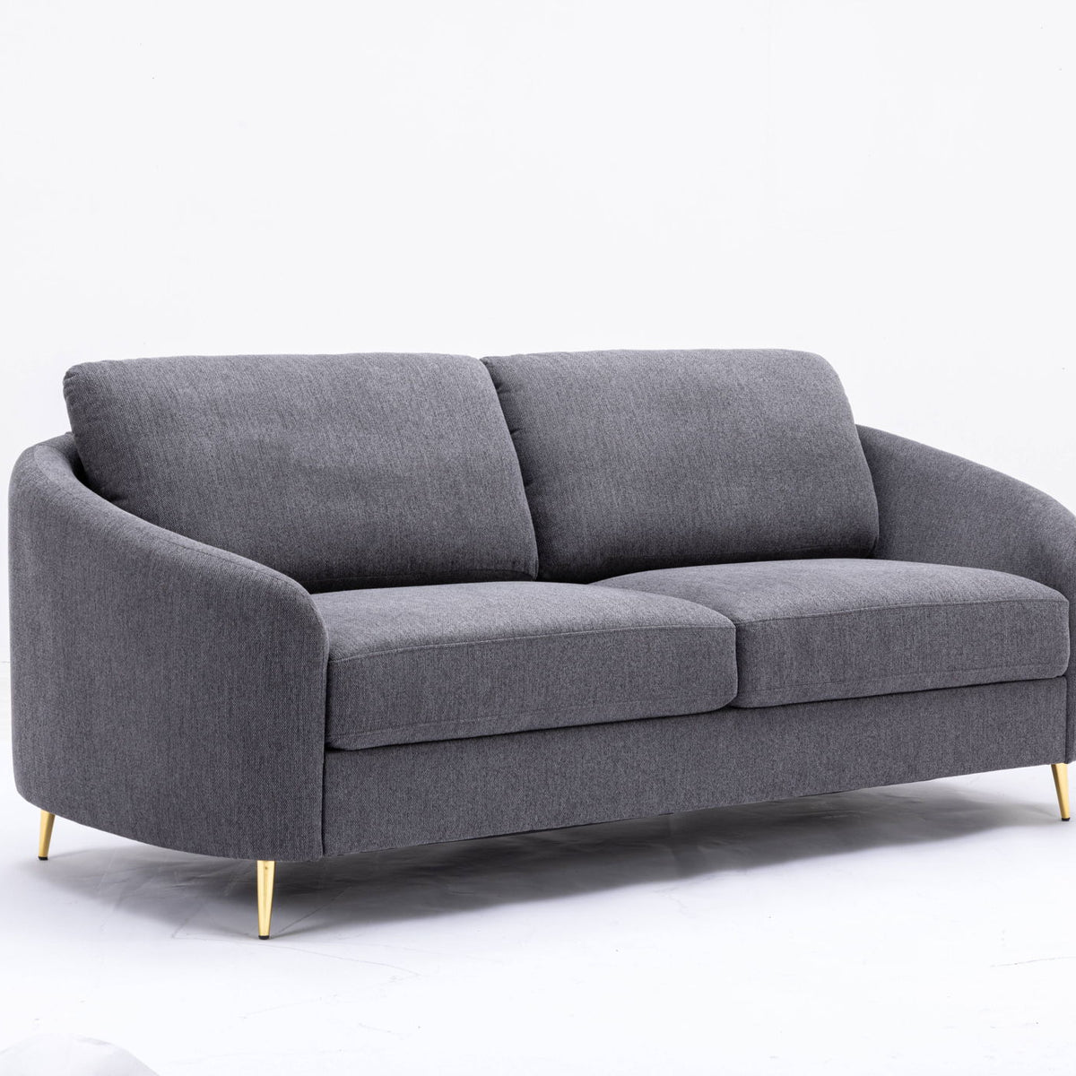 Yuina - Linen Sofa - Gray
