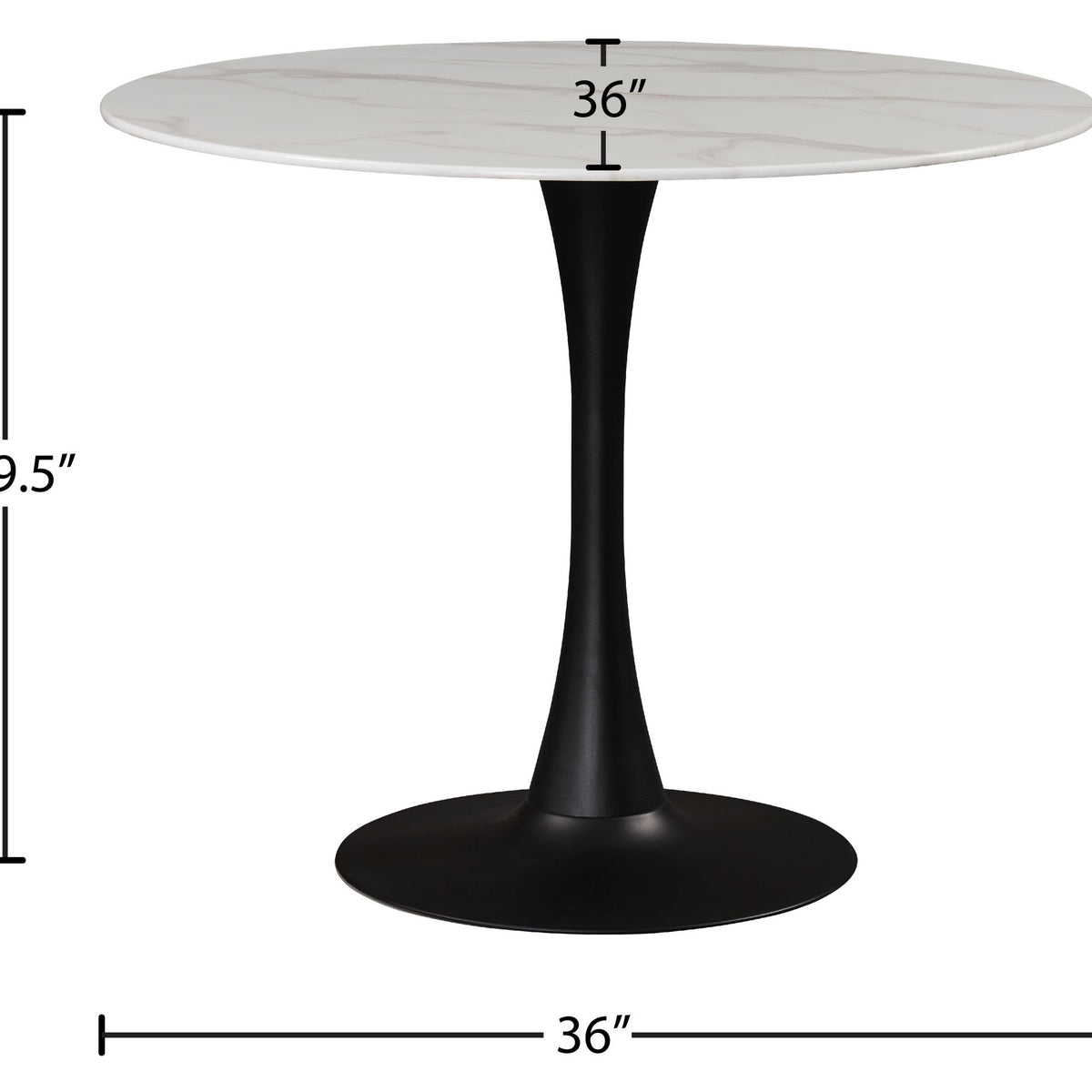 Tulip - Two Tone Dining Table