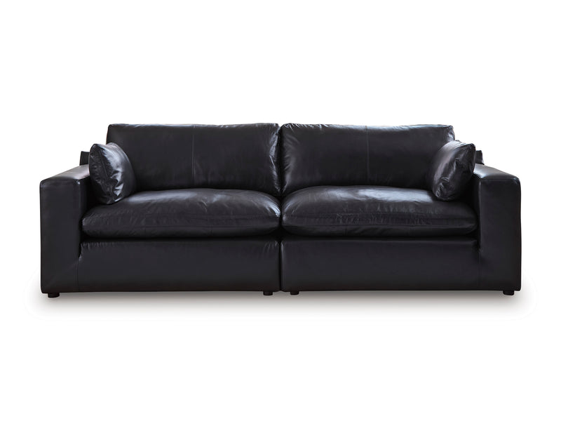 Ashley Furniture Emilia Genuine Leather Cloud Sectional