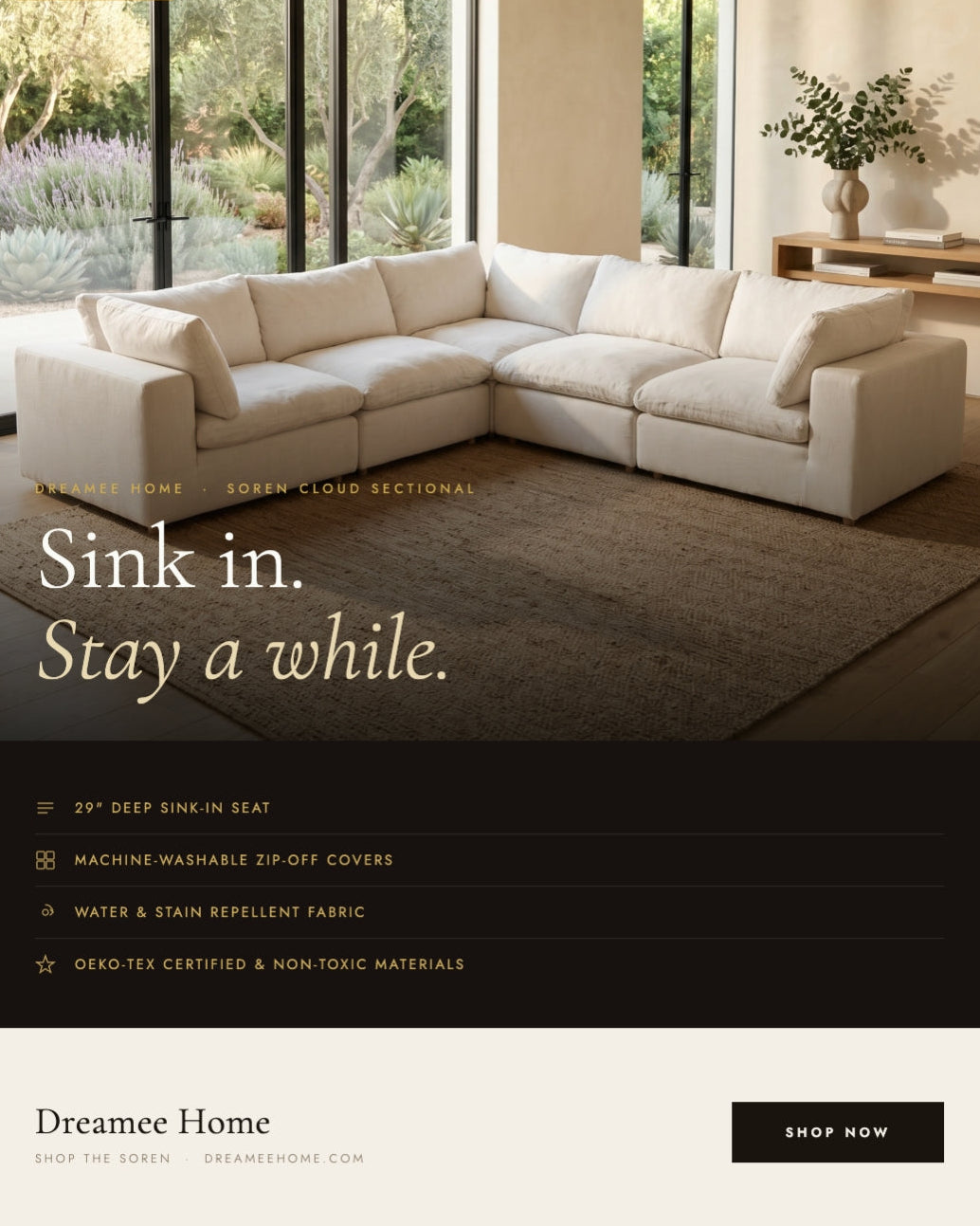 Image with text section