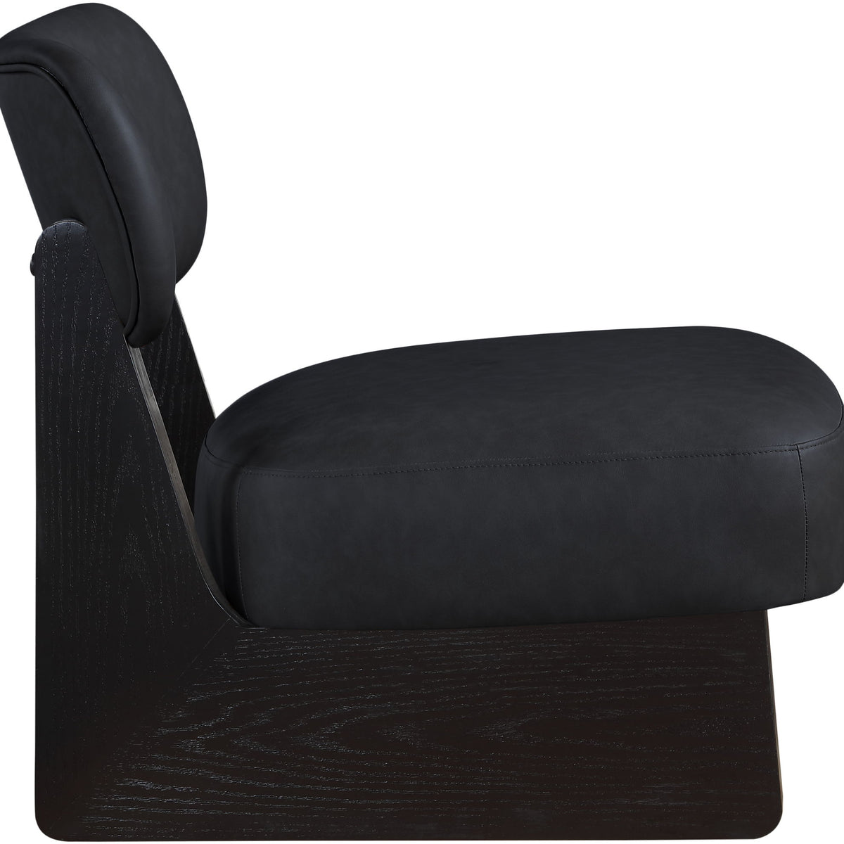 Vetra - Vegan Leather Upholstered Accent Chair With Black Base