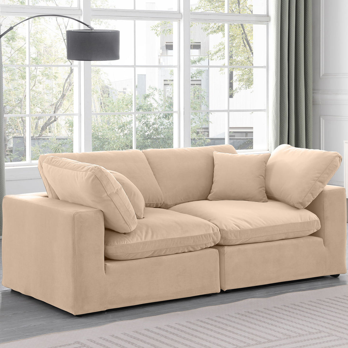 Comfy - Velvet Modular Sofa 2 Seats