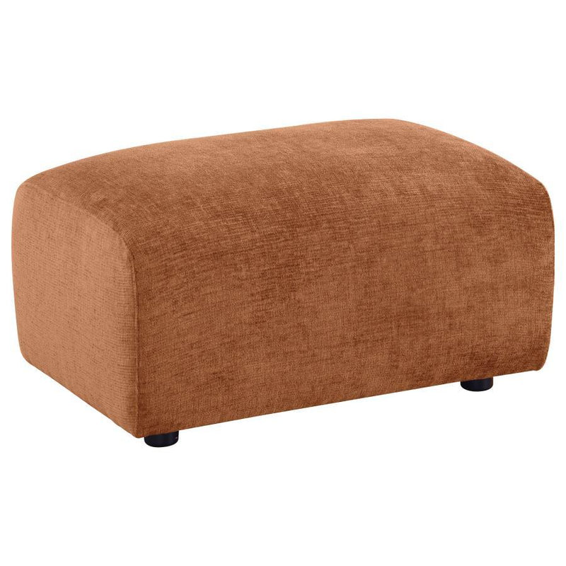 Burnett - Chenille Upholstered Ottoman