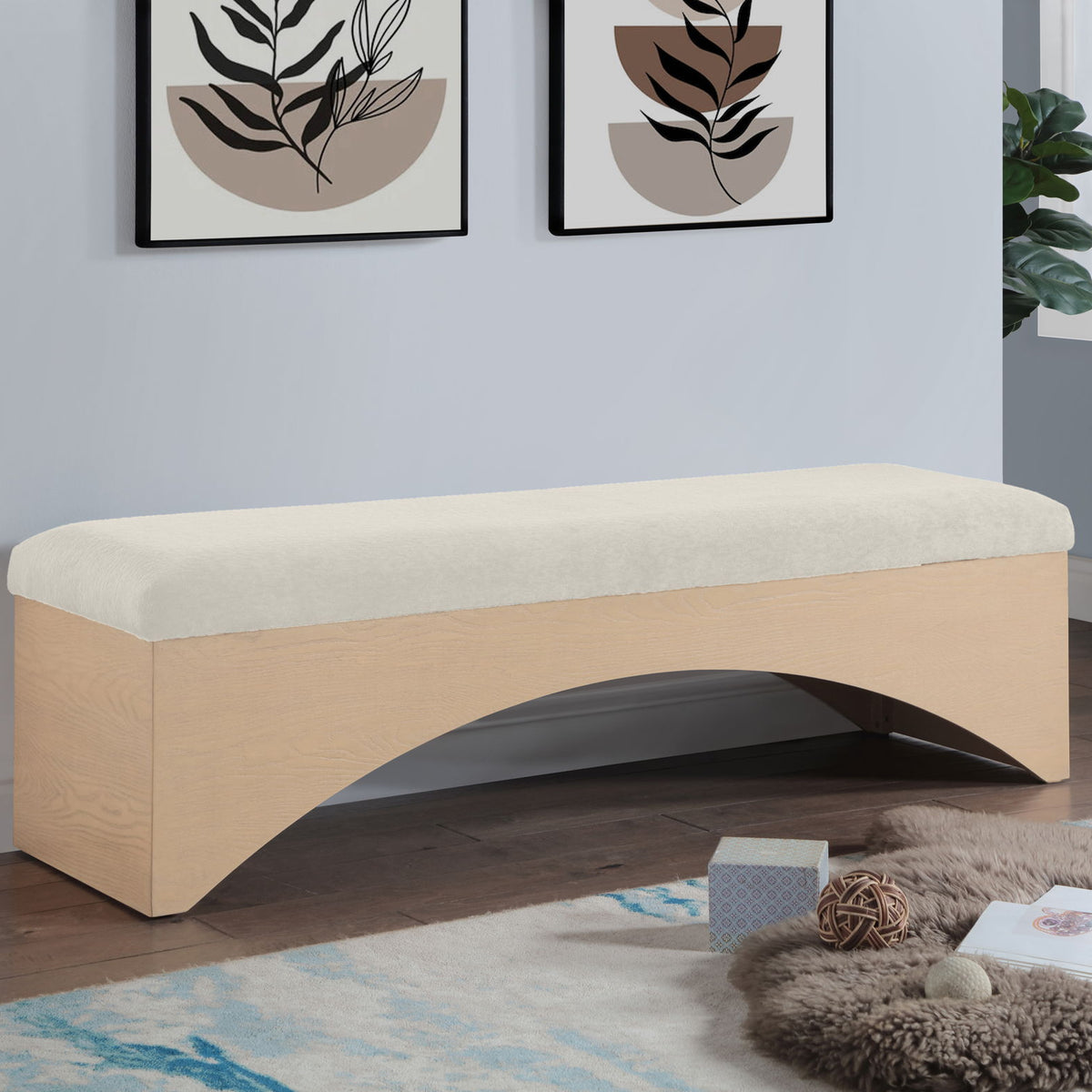 Lawson - Bench With Natural Base
