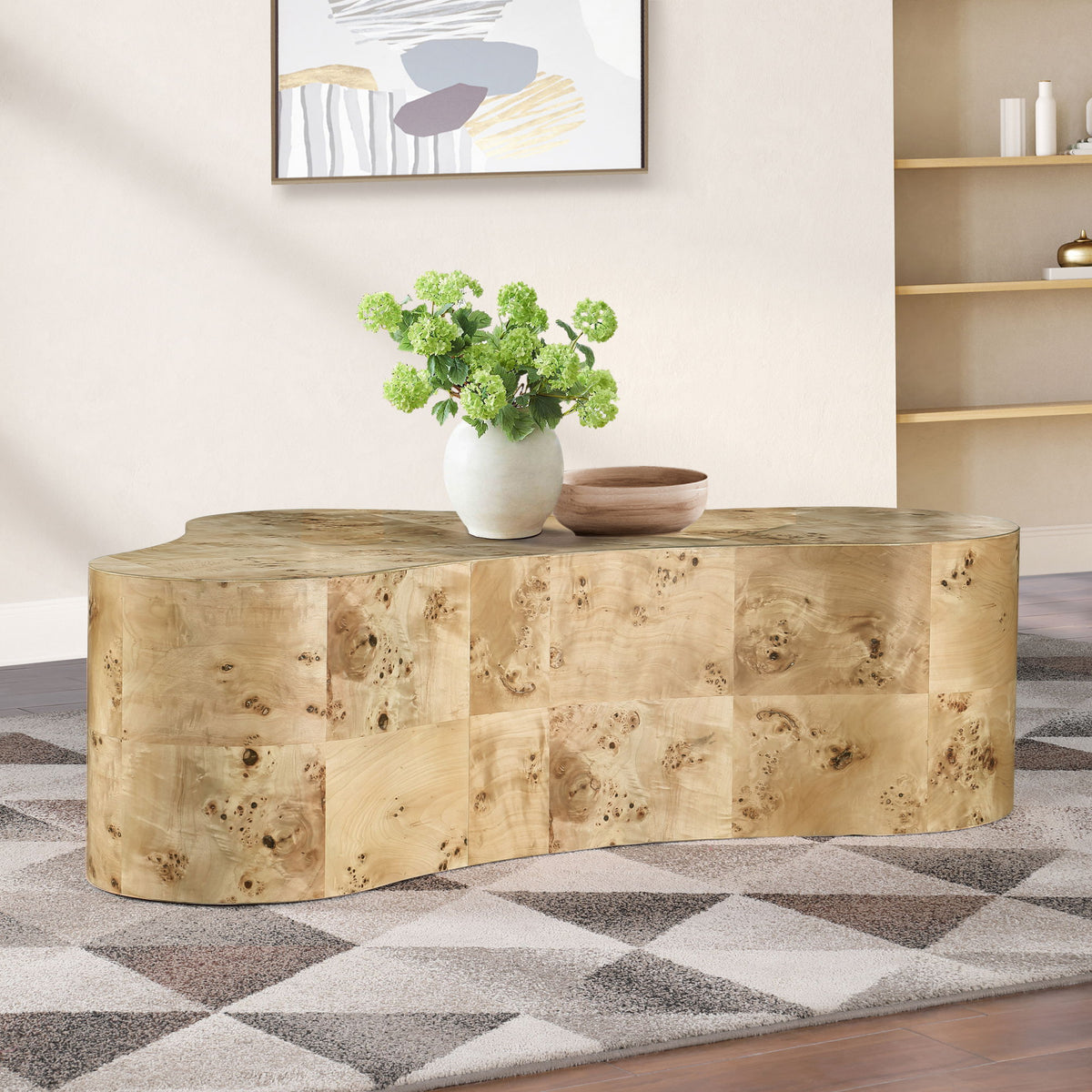 Zaire - Burl Wood Coffee Table