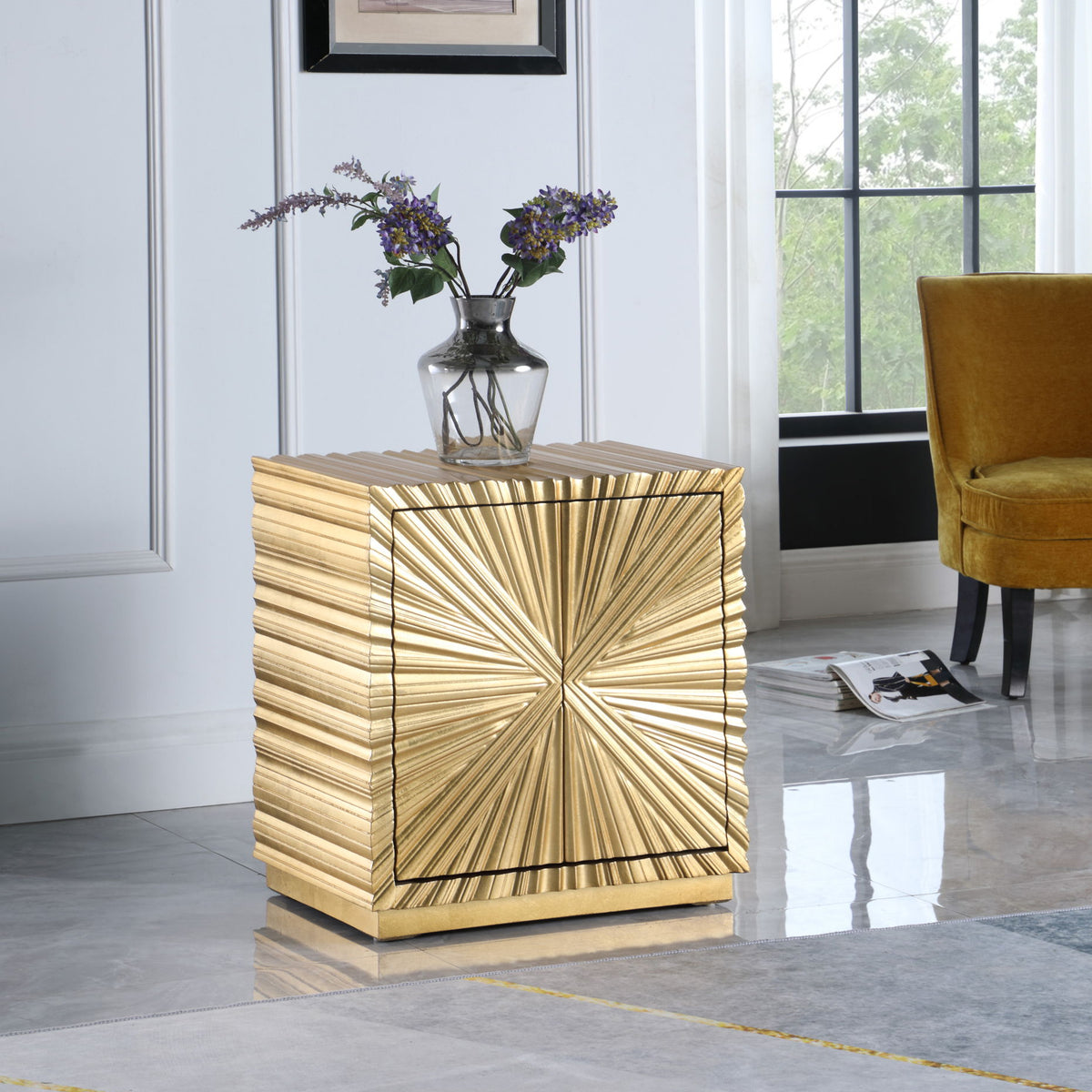 Golda - Side Table - Gold