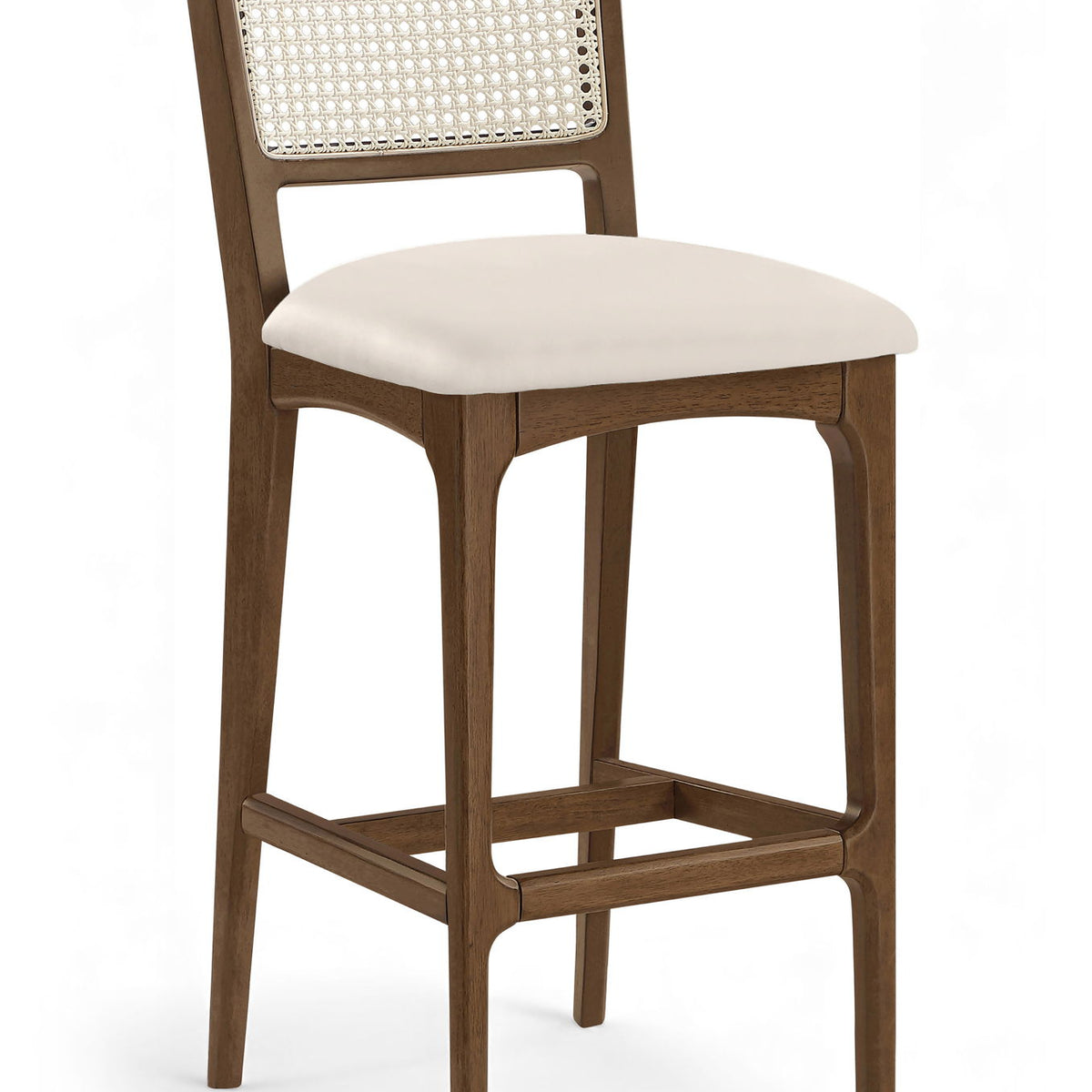 Atrium - Upholstered Bar Stool (Set of 2) - Brushed Brown Frame