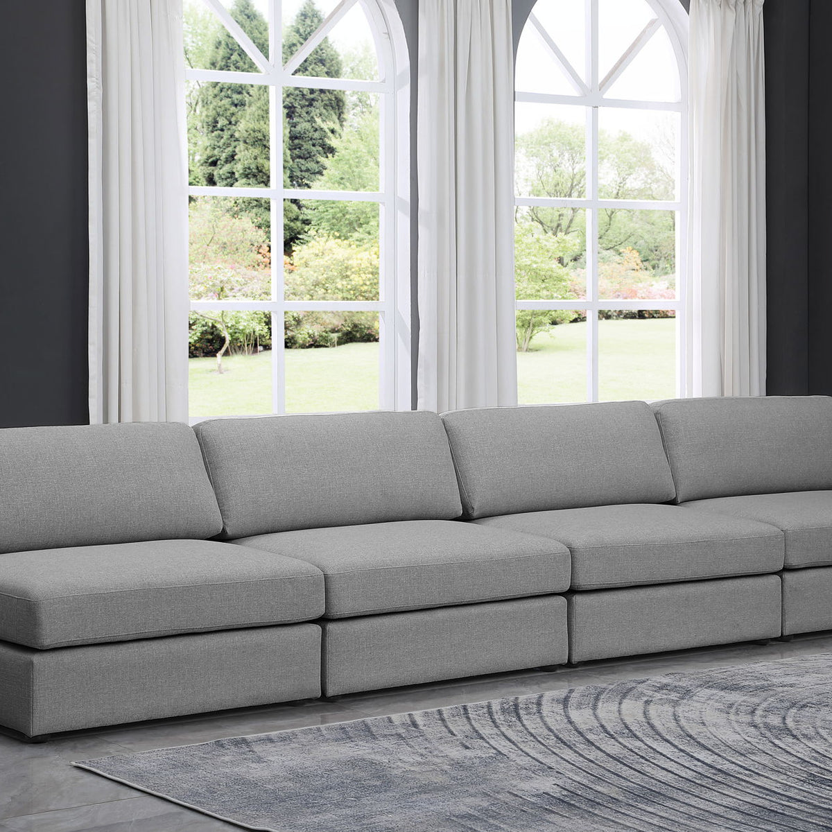 Beckham - Modular 4 Seats Armless Sofa