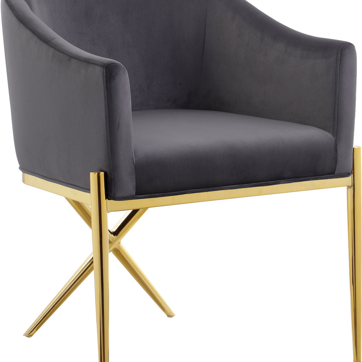 Xavier - Dining Chair with Gold Legs