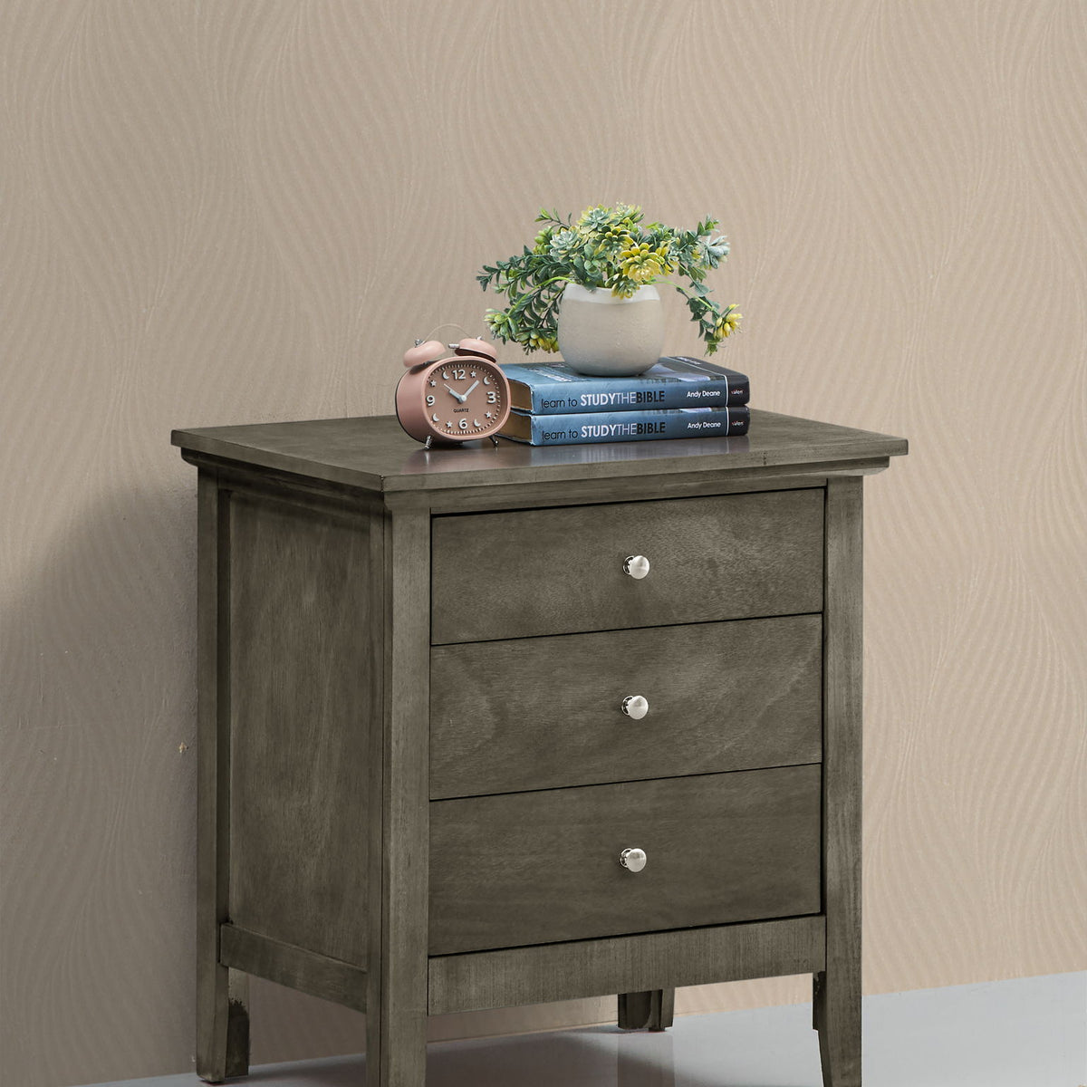 3 Drawer Nightstand & Dove Tailed Drawers