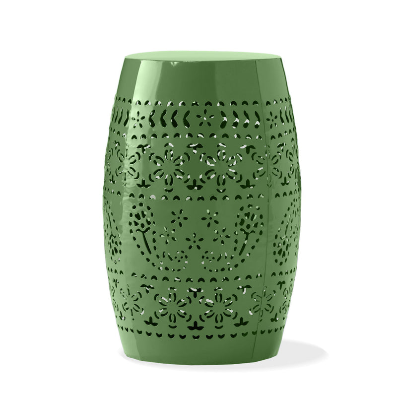 12" Outdoor Lace Cut Side Table