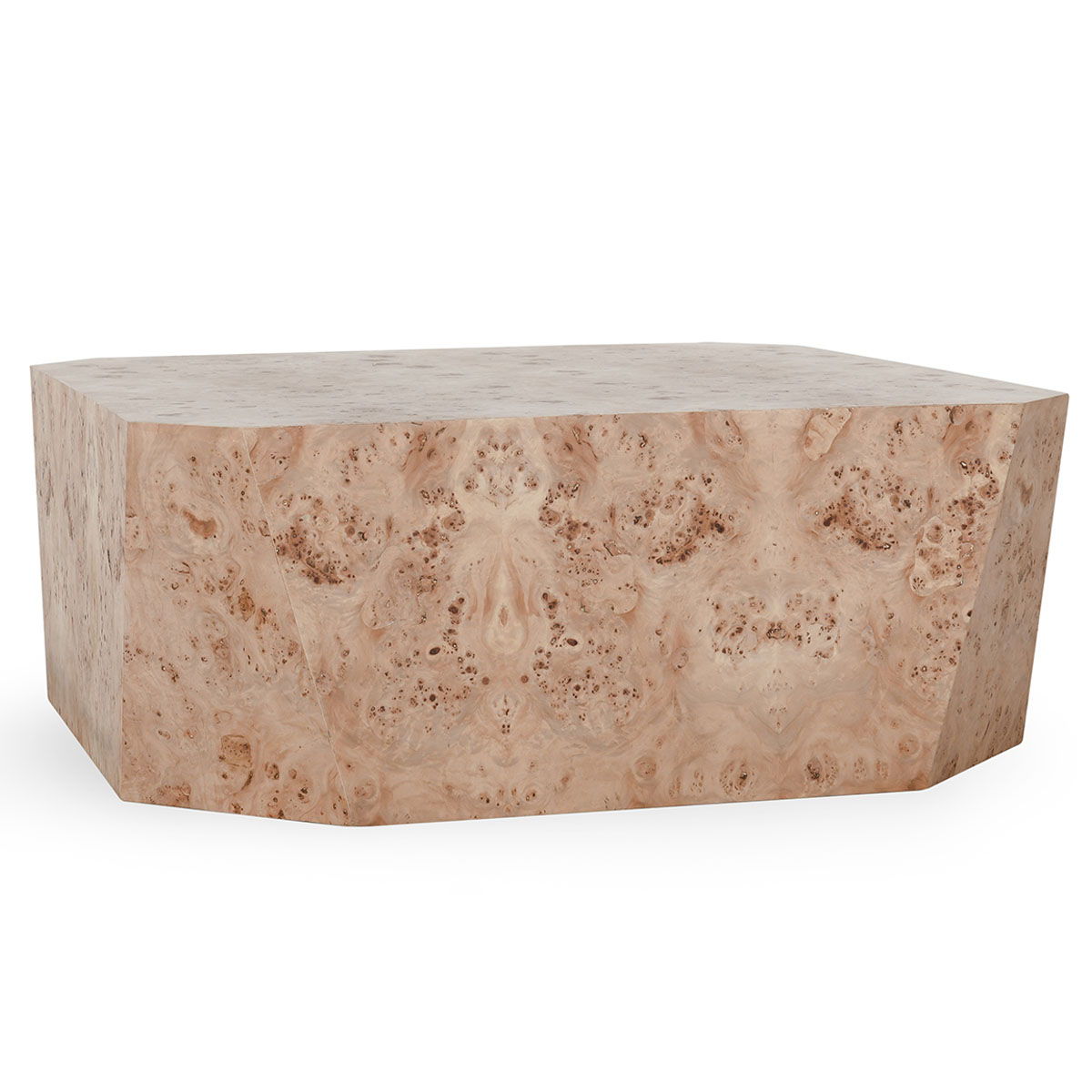 Avena - Burl Wood Square Coffee Table - Natural