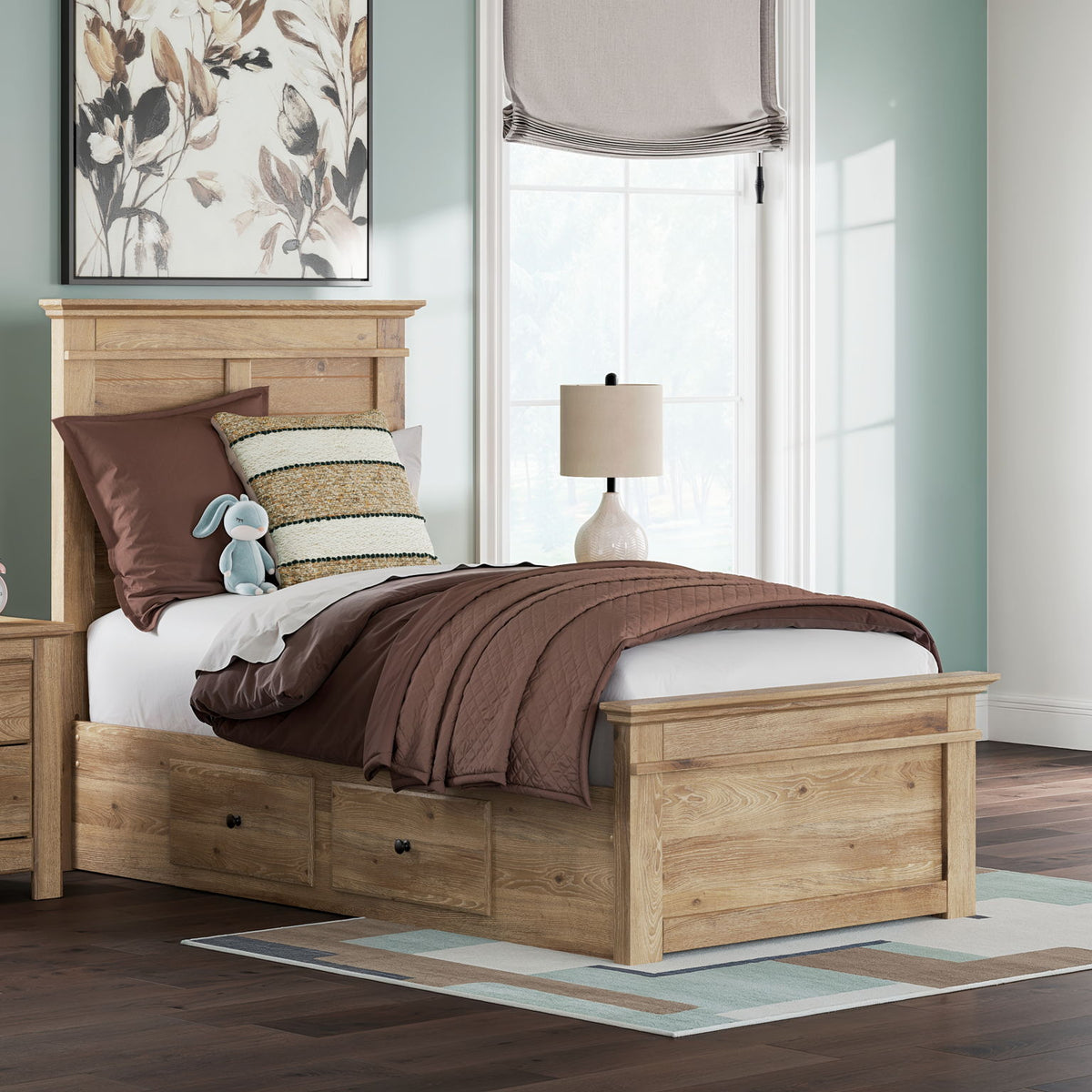 Makidern - Panel Storage Bed
