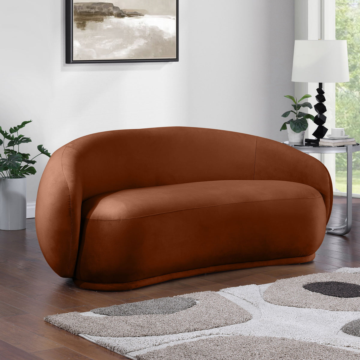 Emery - Loveseat - Cognac