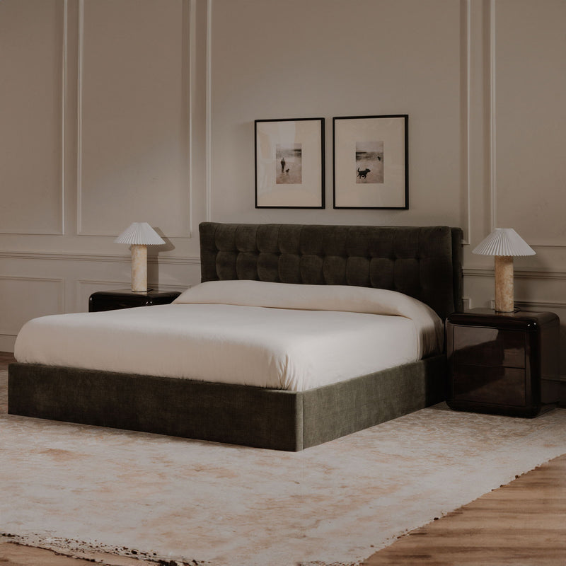 Sebastion - Queen Storage Bed - Green
