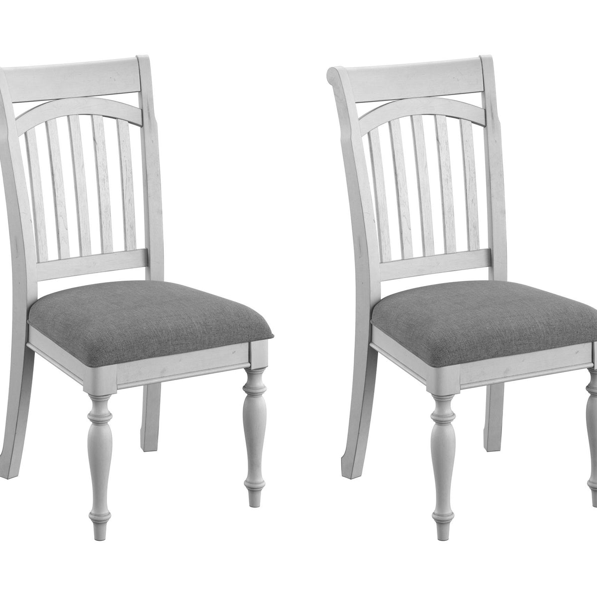 Mariano - Slat Back Dining Chairs (Set of 2) - Gray