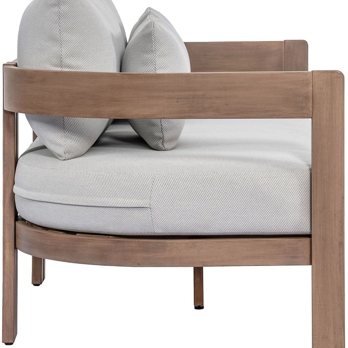 Newport - Water Resistant Fabric 65" Upholstered Outdoor Patio Loveseat