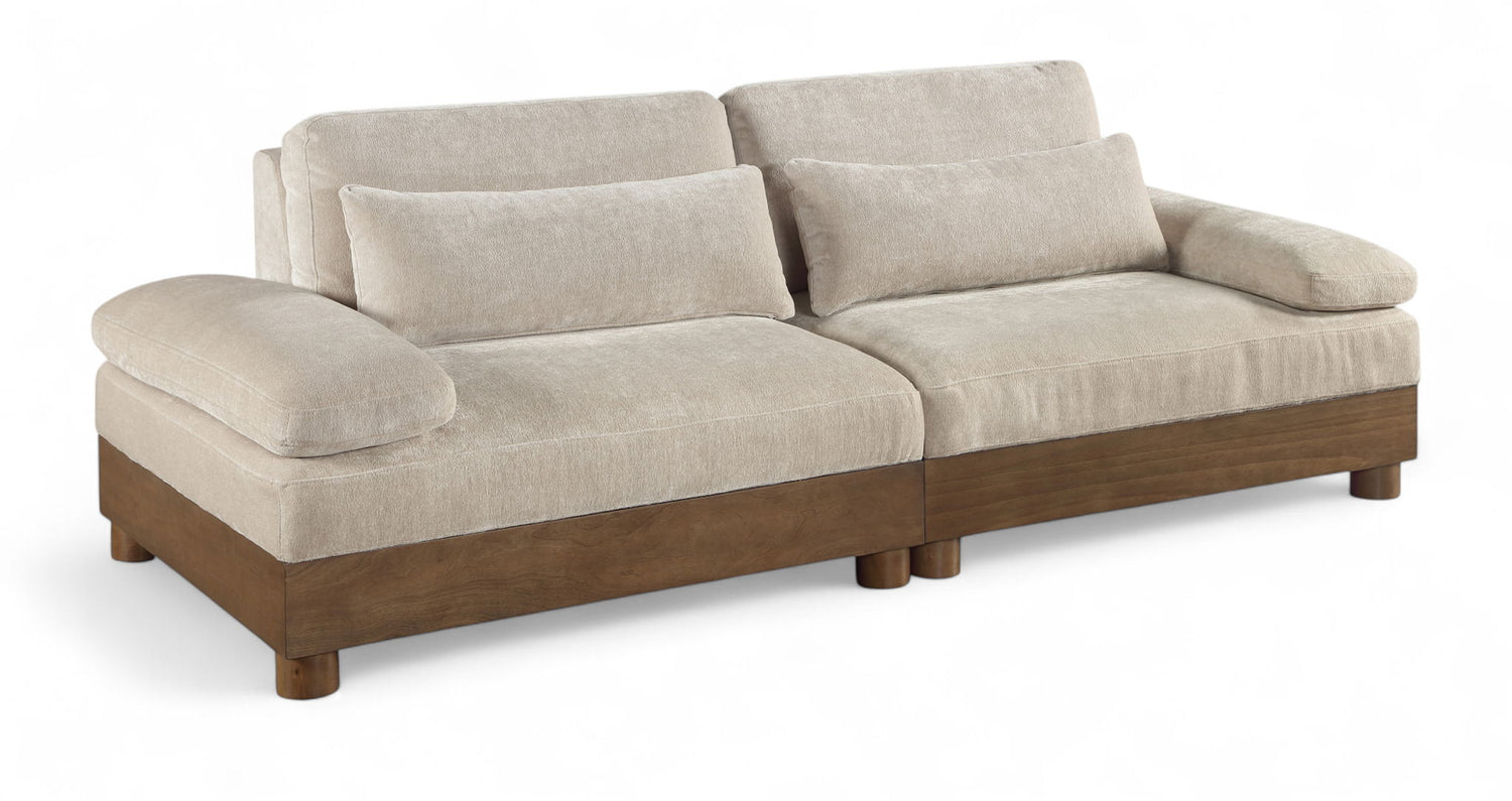 Turin - Fabric Upholstered Modular Sectional - Taupe
