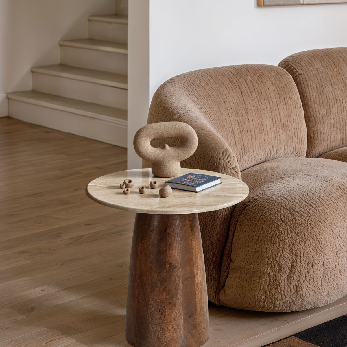 Liona - Marble And Mango Wood Table