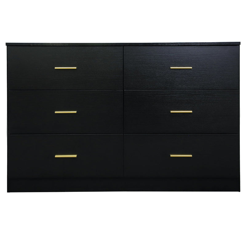 Modern Drawer Dresser For Bedroom, Ample Storage Wide Chest Of Drawers