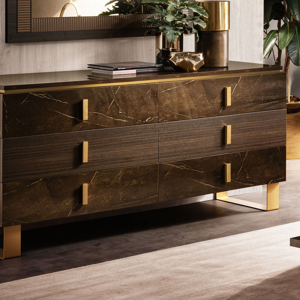 Essenza - Double Dresser - Dark Brown
