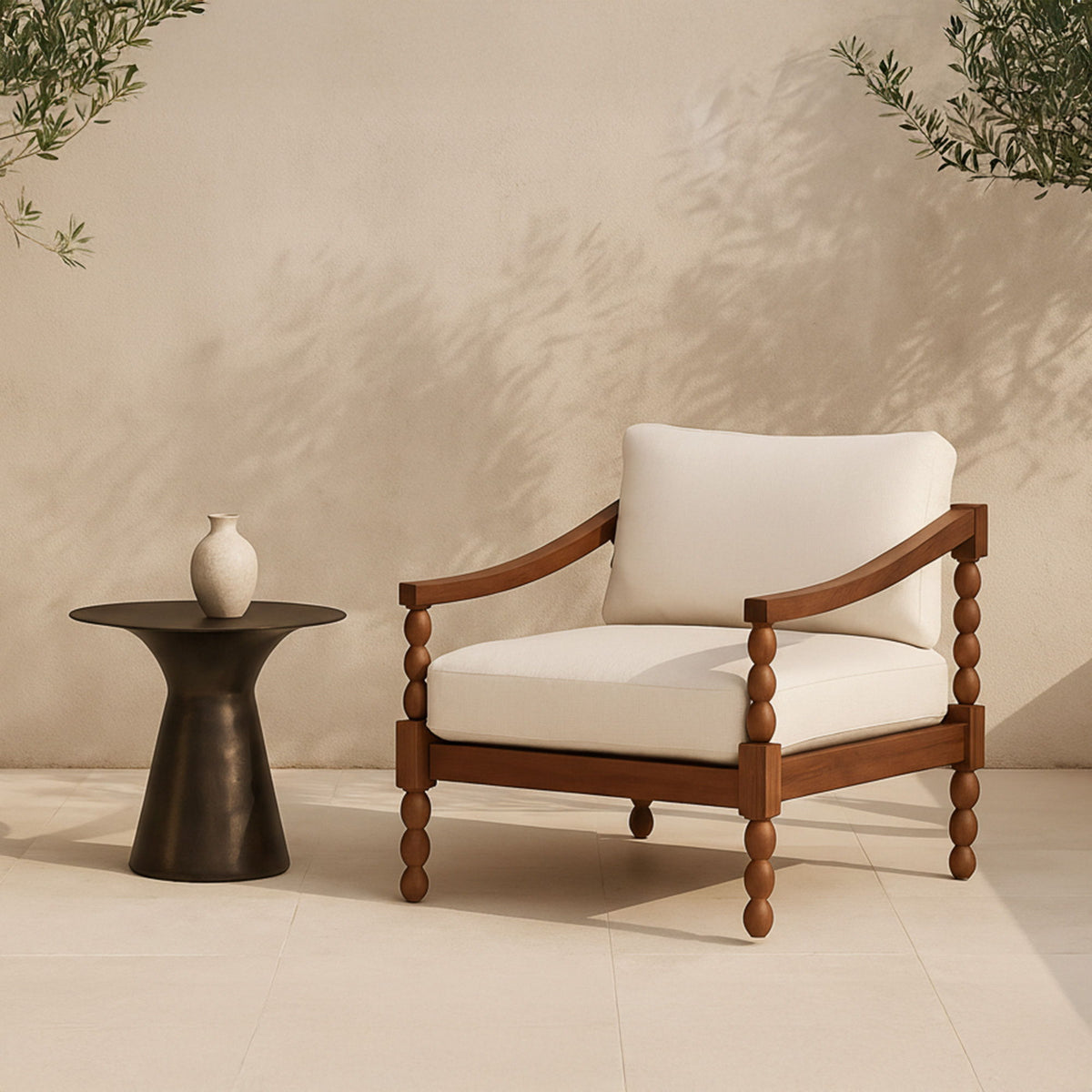 Bardo - Outdoor Side Table - Deep Bronze