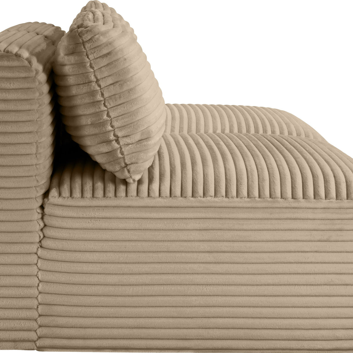 Shaggy - Fabric 2 Seat Modular Armless Sofa