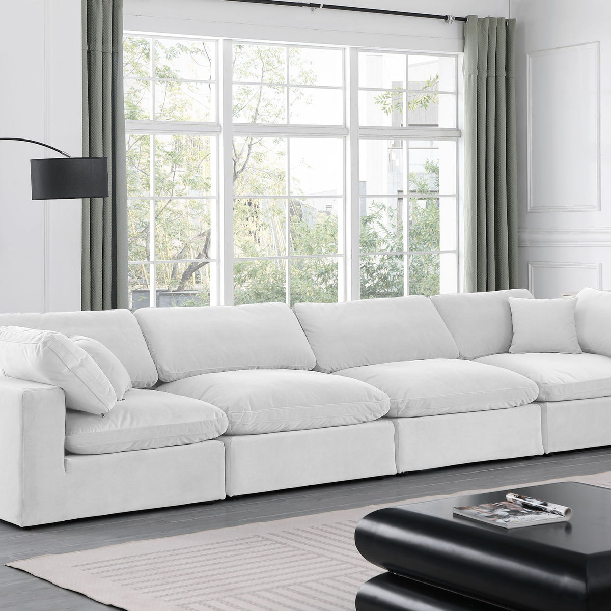 Comfy - Velvet Modular Sofa 4 Seats