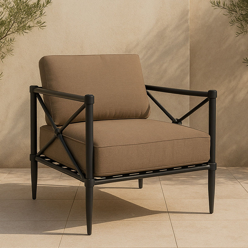 Willow - Outdoor Accent Chair - Light Brown