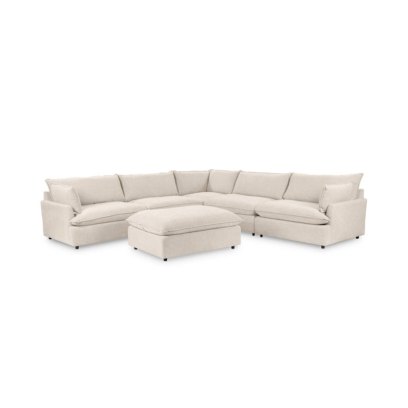 Caplan - 6 Piece Modular Sectional With Ottoman