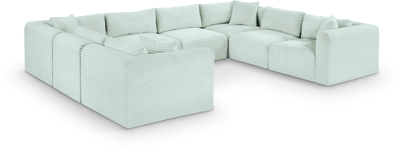 Shaggy - 8 Piece Modular U-Shaped Sectional