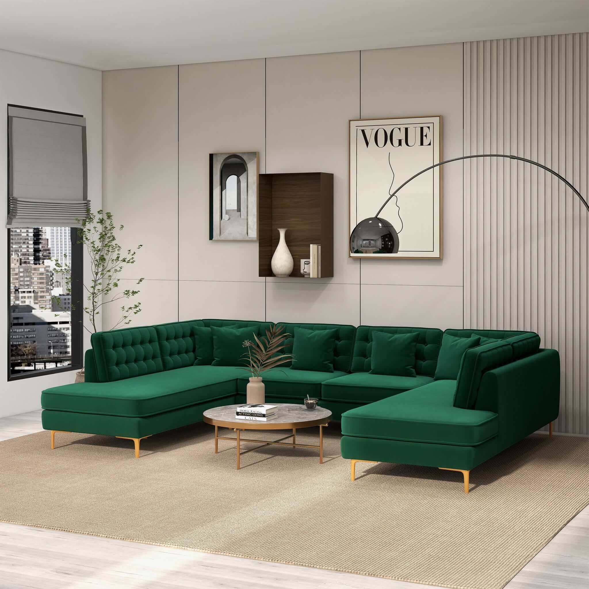 Ashcroft Furniture Brooke Sectional Sofa - Thumbnail 4