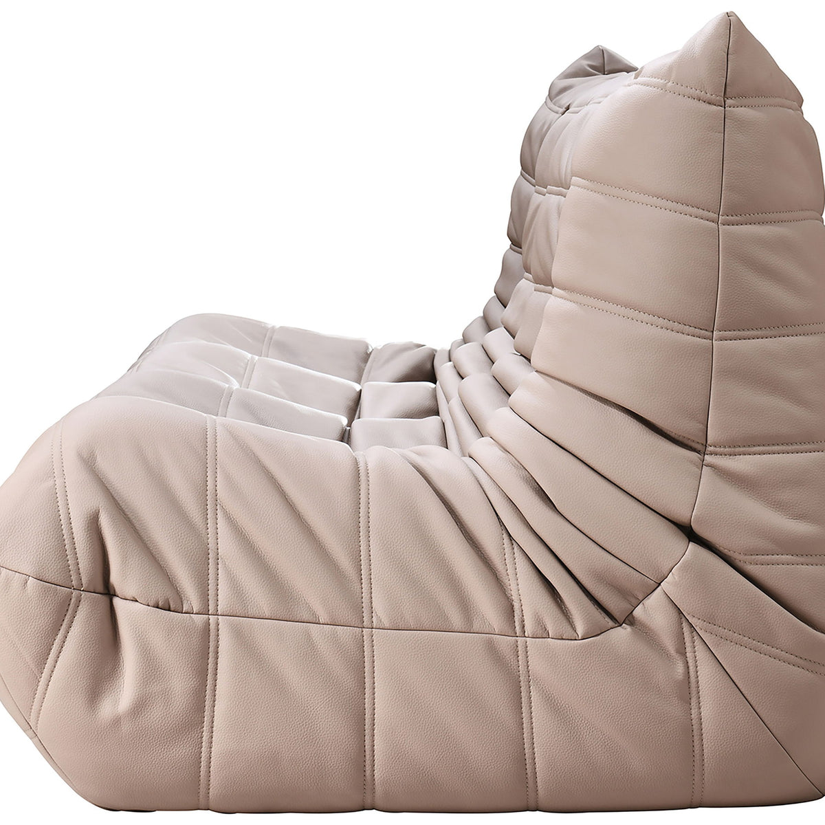 Relax - Vegan Leather 77.75" Upholstered Sofa - Tan
