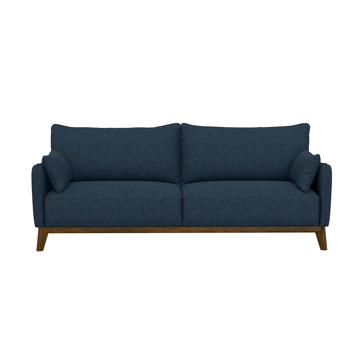 Sofa Wide With Attached Legs - Blue