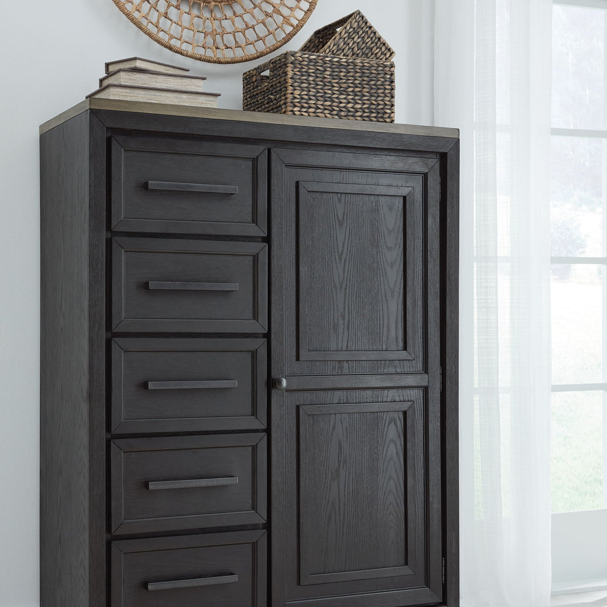 Foyland - Door Chest - Black / Brown