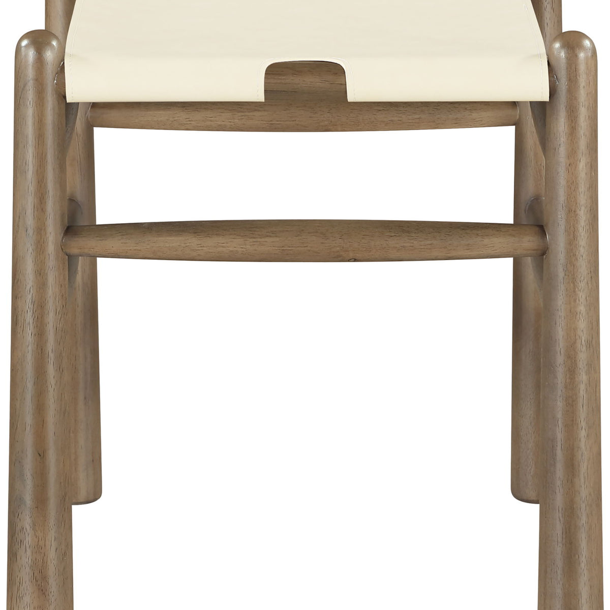 Santos - Faux Leather Upholstered Bench - Walnut Frame