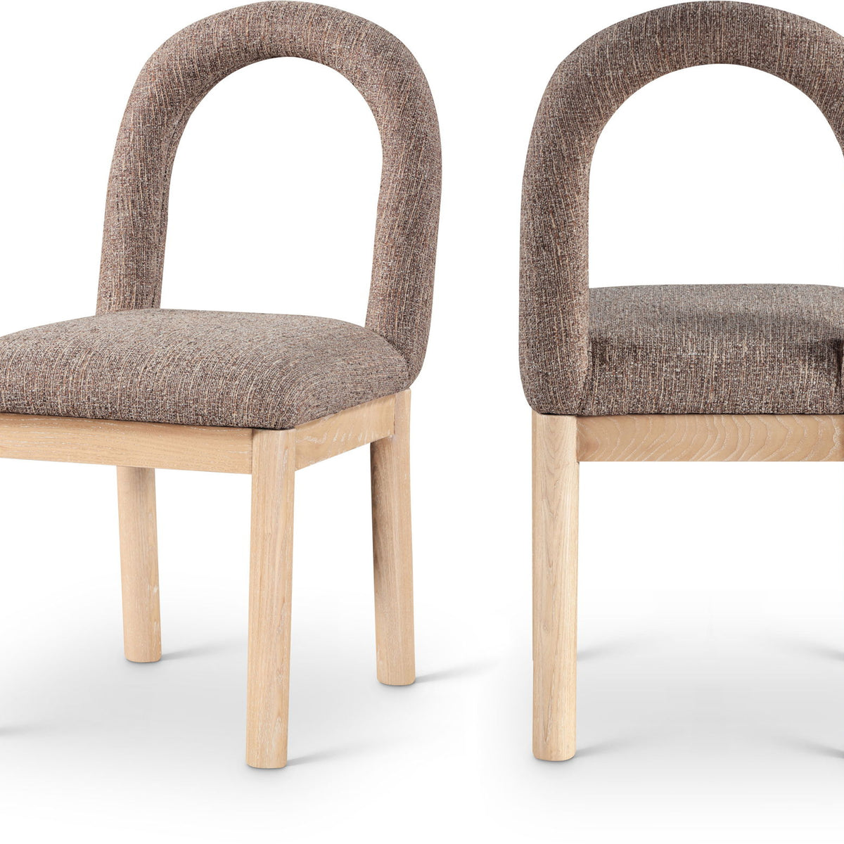 Conrad - Linen Dining Chair With Natural Legs