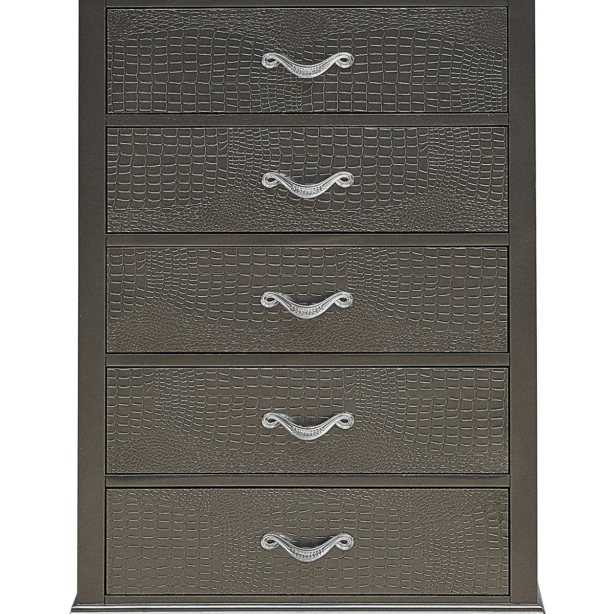 Sleek Transitional Chest - Metal Black
