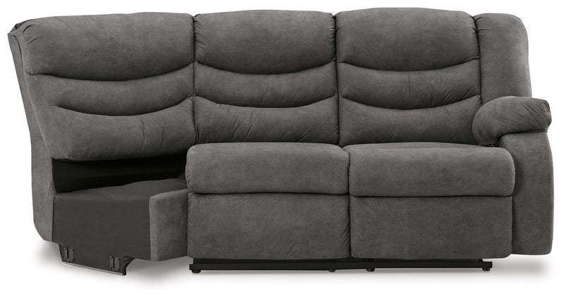 Partymate - Raf Reclining Loveseat - Slate