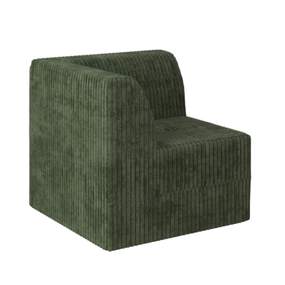 Modern Minimalist Corduroy Corner Sofa Sleeper