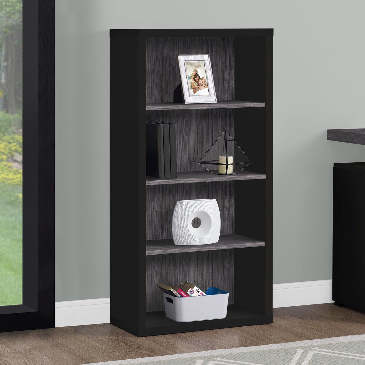 5 Tier For Office Bookshelf, Bookcase, Etagere, Contemporary & Modern