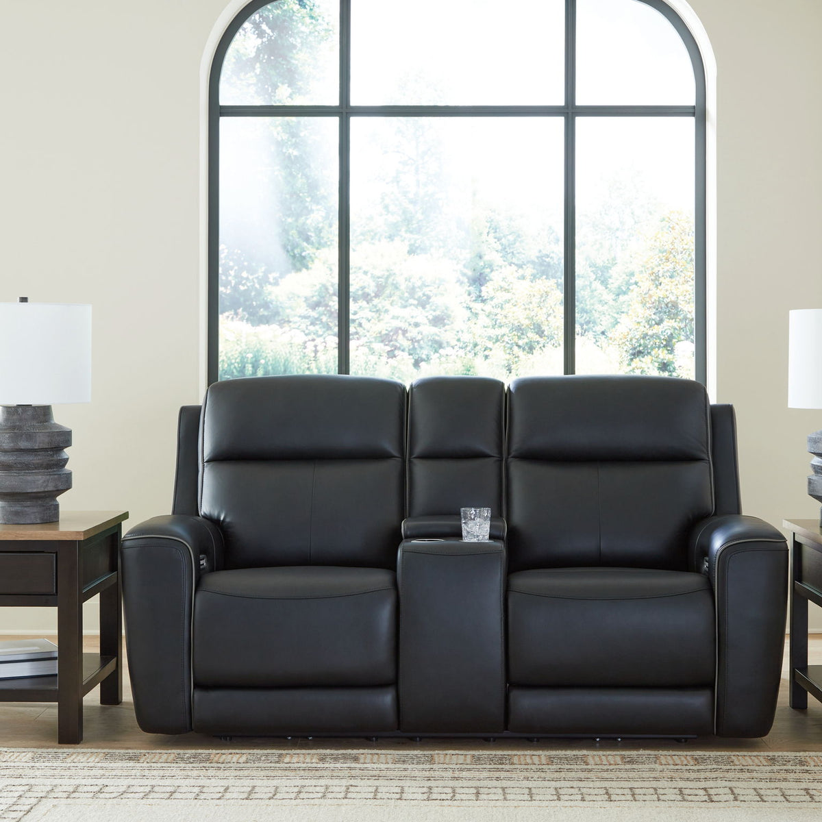 5Z-Comfort - Relaxation - Power Reclining Loveseat with Console / Adj Headrest