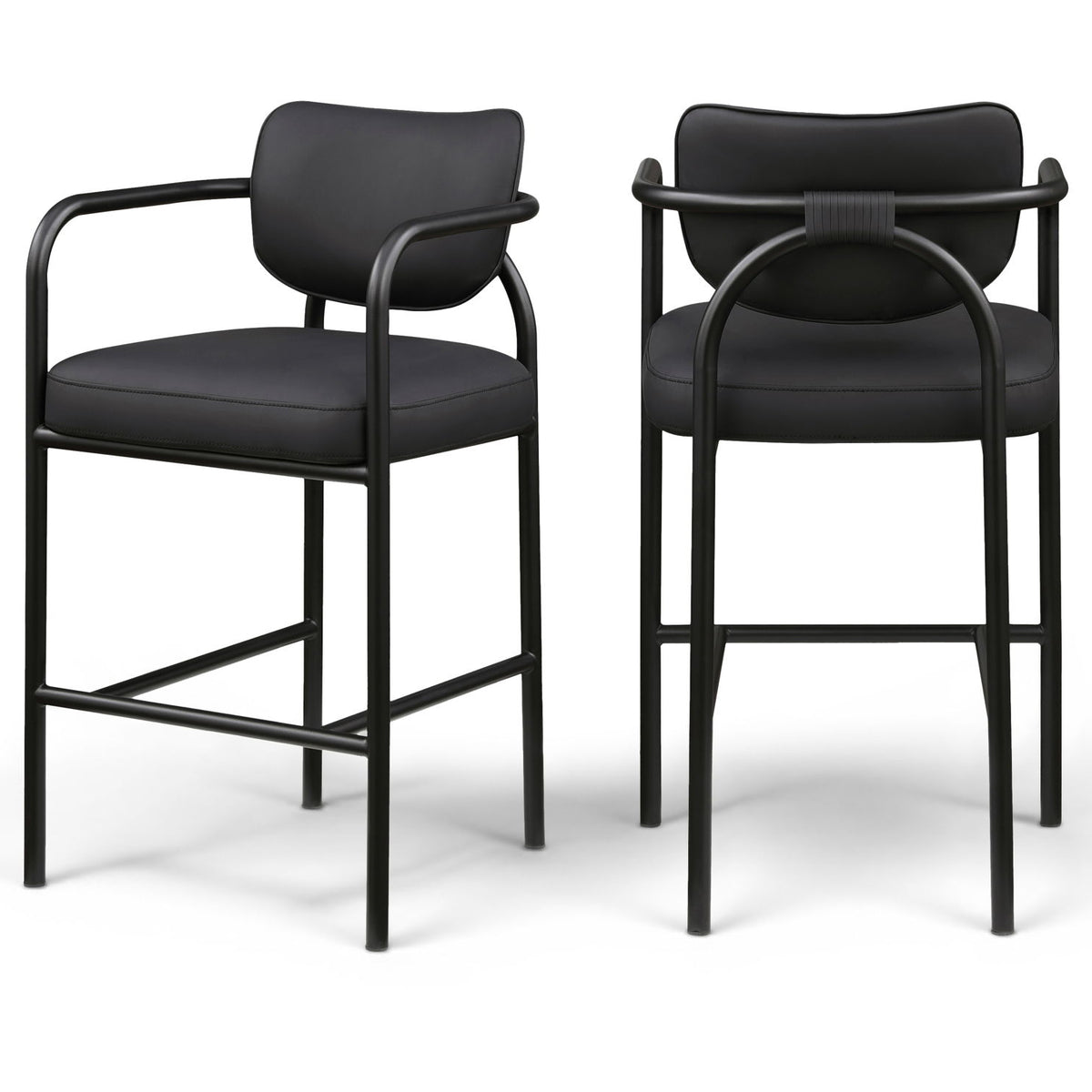 Serava - Vegan Leather Upholstered Bar Stool