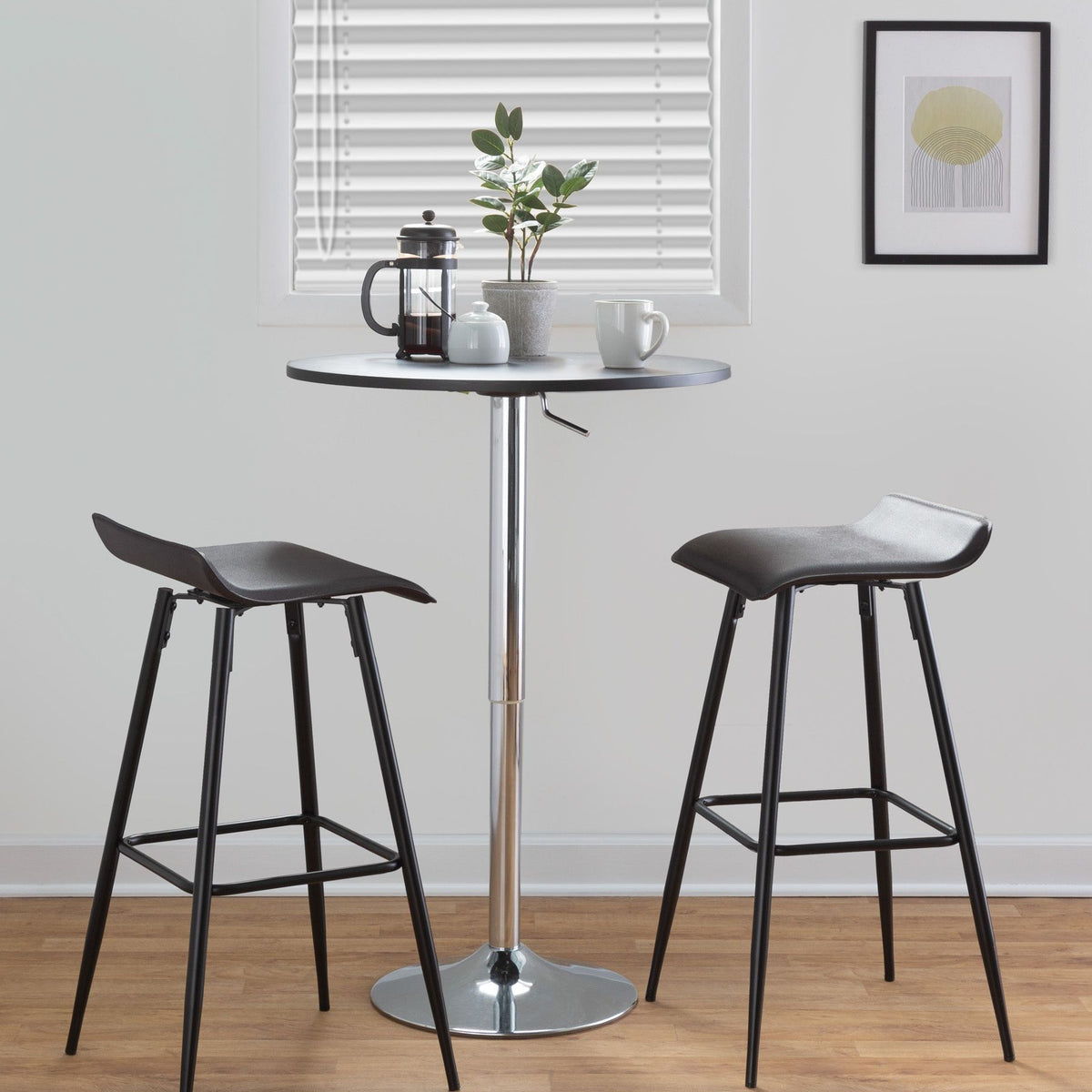 Ale - Contemporary Fixed-Height Bar Stool (Set of 2)