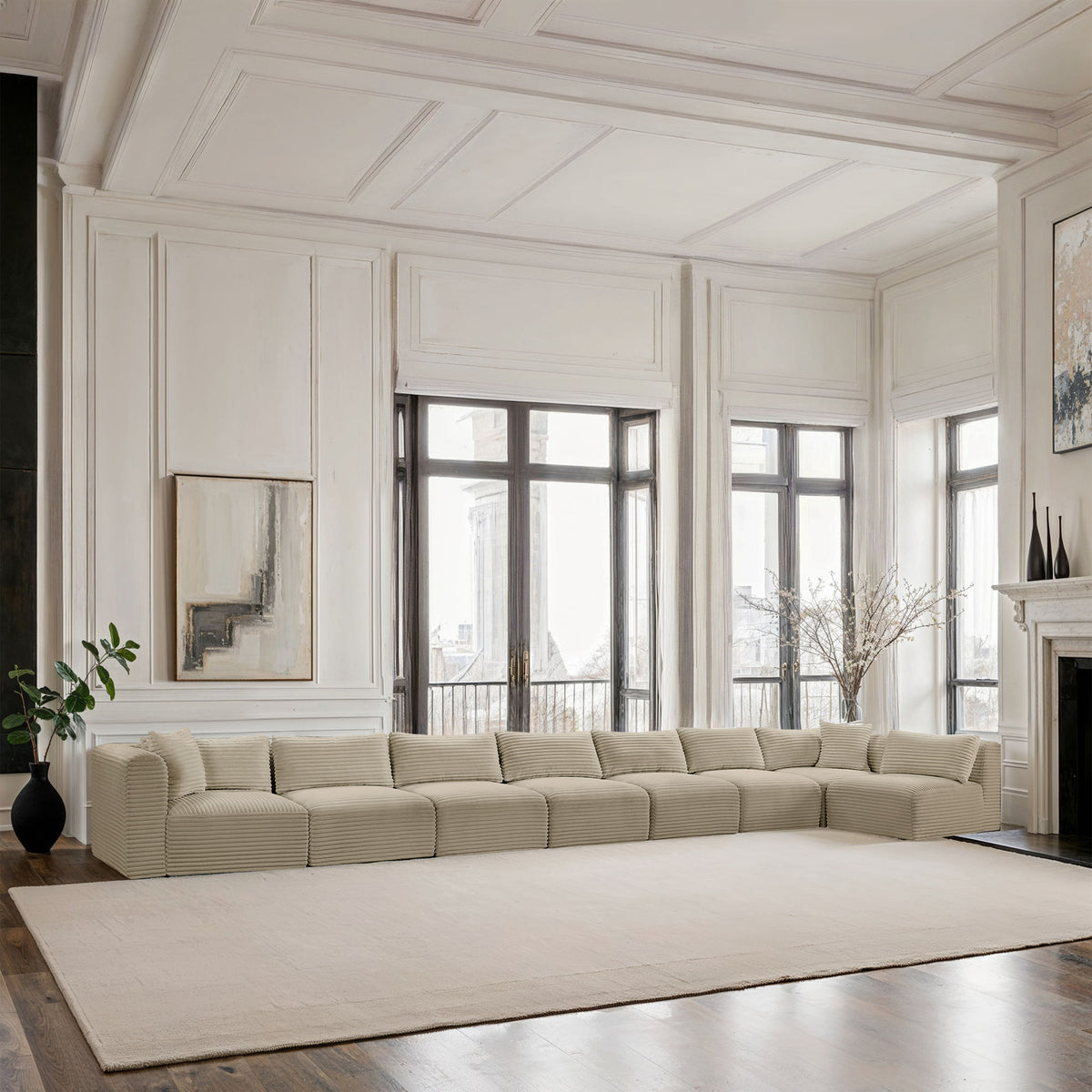 Shaggy - 8 Piece Modular Sectional