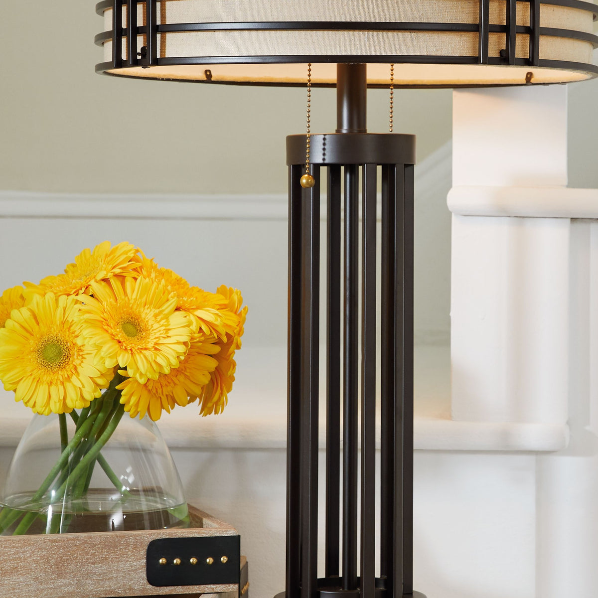 Hanswell - Dark Brown - Metal Table Lamp