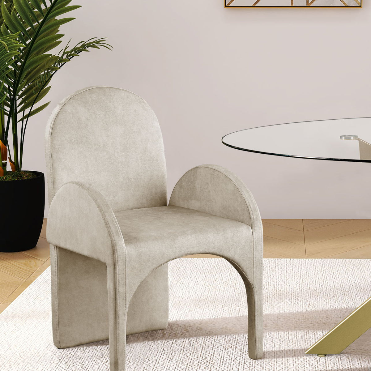 Summer - Dining Arm Chair (Set of 2) - Stone