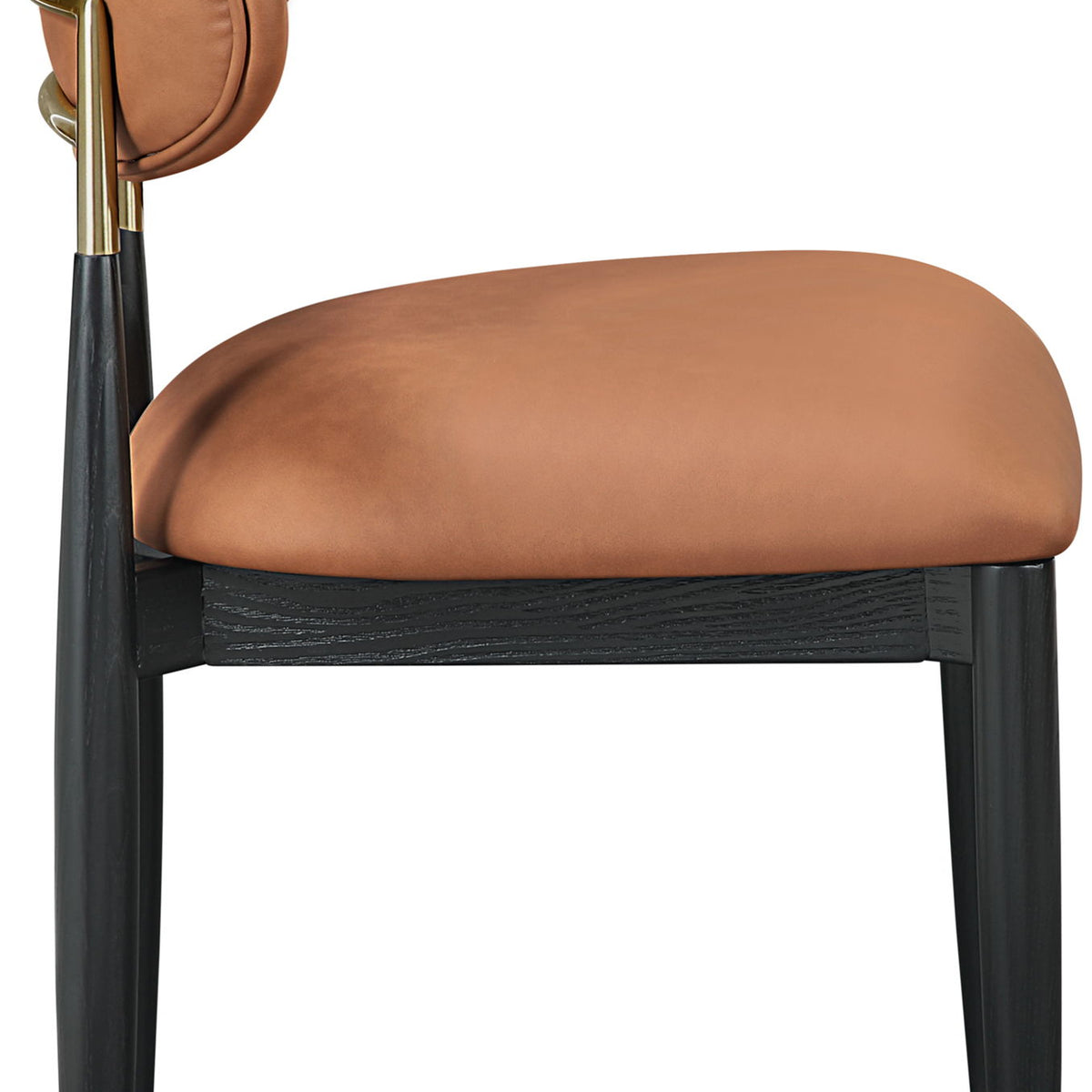 Riccio - Dining Side Chair (Set of 2) - Black And Gold Frame