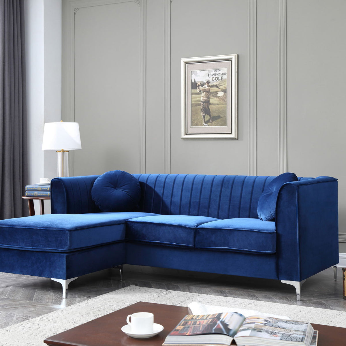 Delray - Micro Suede Sofa Chaise