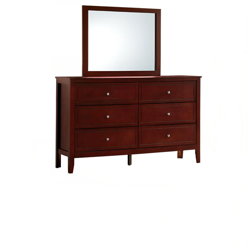 Daniel - Dresser, 6 Drawer Storage - Cherry